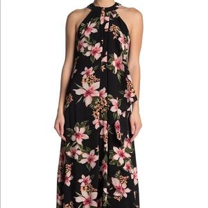 NWOT Meghan LA Aphrodite Floral Print Maxi Dress